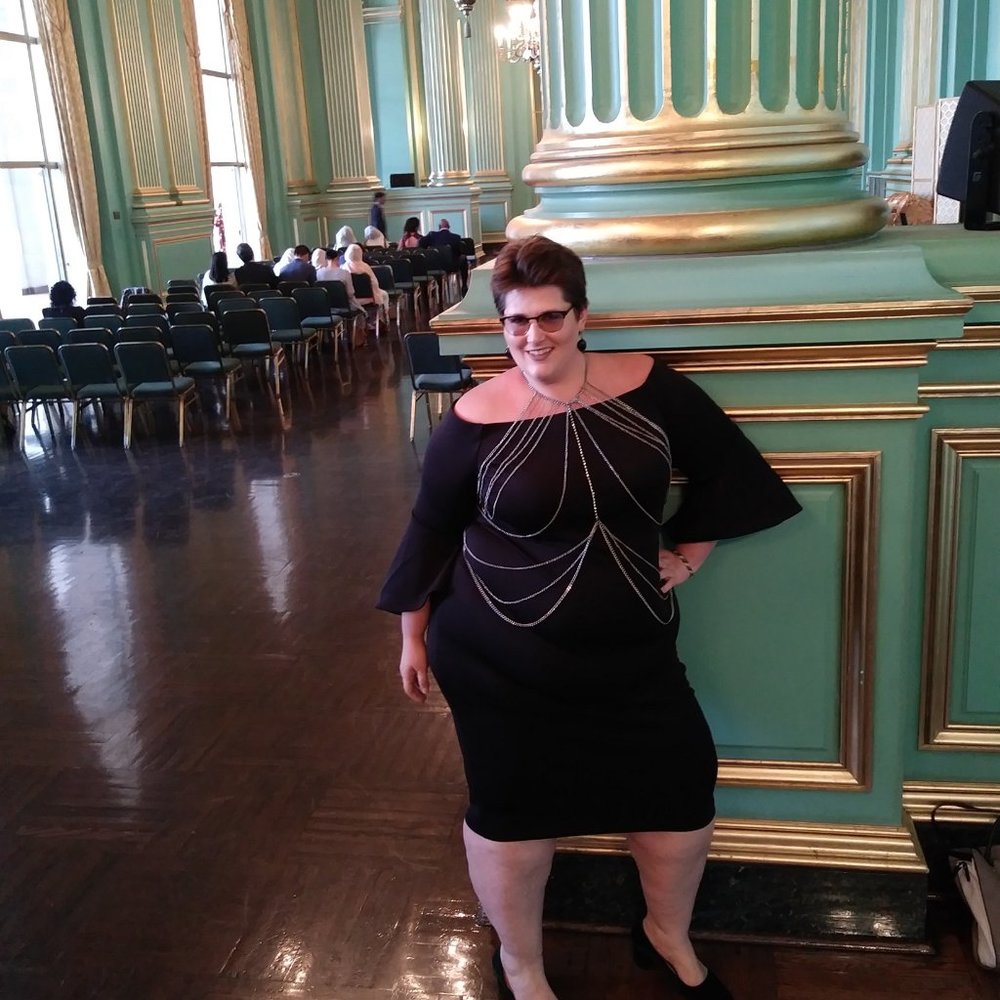 Black Off the Shoulder Elloquii Cocktail dress